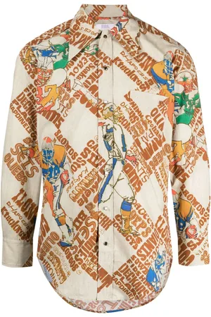 ERL Camicia con stampa grafica