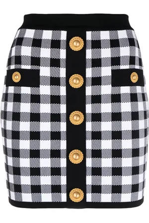 Balmain Minigonna a quadretti