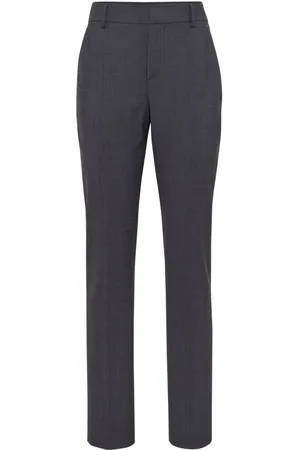 Brunello Cucinelli Pantaloni a vita alta affusolati