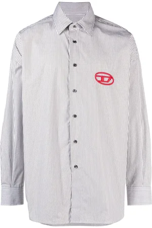 Diesel Camicia a righe con ricamo