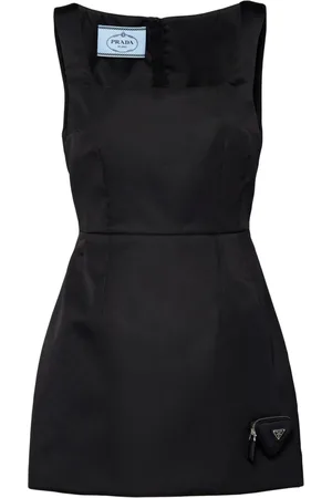 Prada Abito corto Re-Nylon con logo