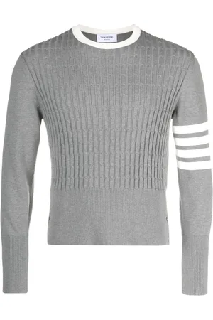 Thom Browne Felpa con dettaglio a 4 righe