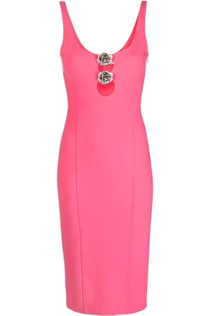 BLUMARINE Abito smanicato con spilla
