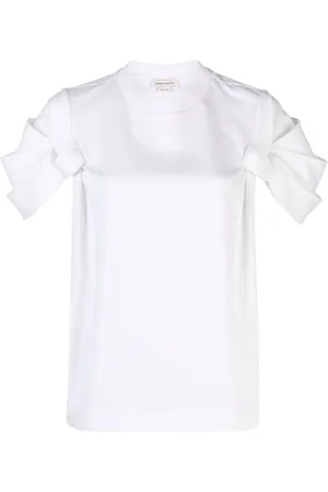 Alexander McQueen T-shirt con dettaglio a nodo