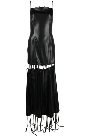 Nanushka Abito Clary lungo con dettaglio cut-out