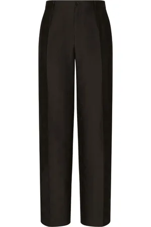 Dolce & Gabbana Pantaloni dritti con monogramma jacquard