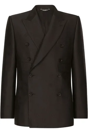 Dolce & Gabbana Blazer doppiopetto con monogramma jacquard