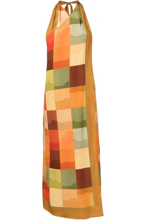 Lenny Niemeyer Copricostume Mosaico con scollo all