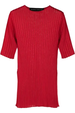 Gloria Coelho T-shirt con spacco laterale
