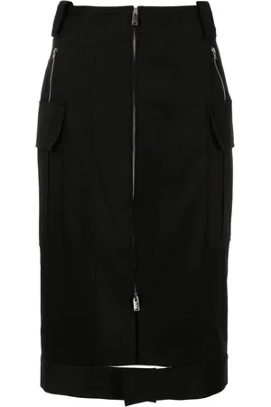 Gloria Coelho Gonna midi con zip