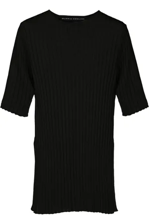 Gloria Coelho T-shirt con spacco laterale