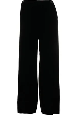 Totême Pantaloni a gamba ampia in velluto