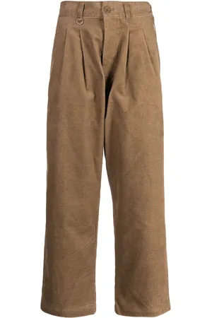 Chocoolate Pantaloni dritti a coste con applicazione
