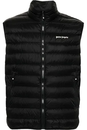 Palm Angels Gilet imbottito con stampa