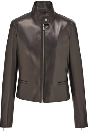 Salvatore Ferragamo Giacca biker con zip