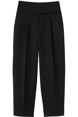 Jil Sander Pantaloni crop a vita alta