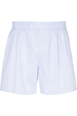 Balmain Shorts a righe con ricamo