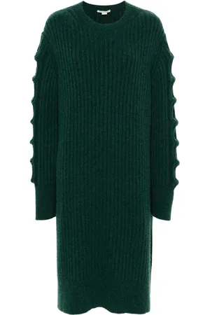 Stella McCartney Abito midi con scollo rotondo