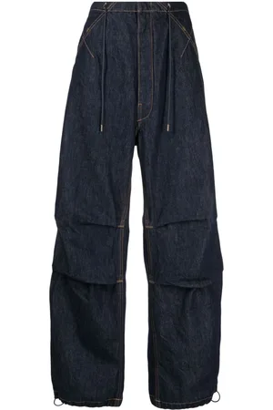 DARKPARK Jeans a gamba ampia con cuciture a contrasto