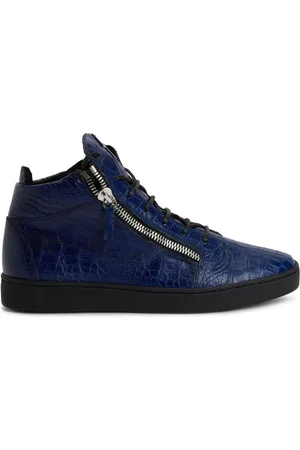 Sneakers Kriss con effetto coccodrillo