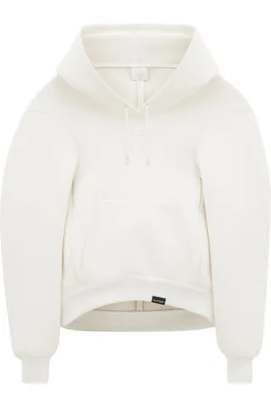Courrèges Felpa Bonded Cocoon con cappuccio