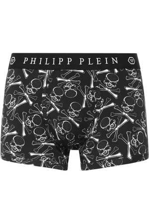 Philipp Plein Boxer con stampa Skull