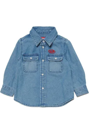 Diesel Camicia Cartob denim con ricamo