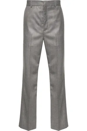 Acne Studios Pantaloni dritti m??lange con pieghe