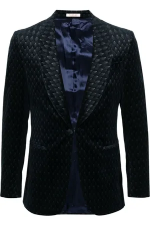 Fursac Giacca con motivo geometrico jacquard