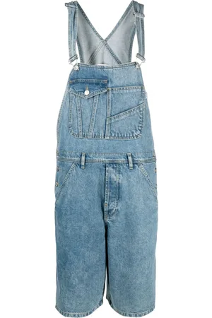 Moschino Salopette denim a gamba ampia