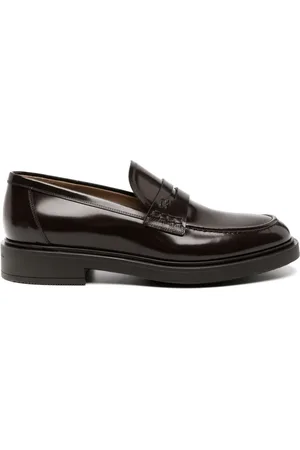 Gianvito Rossi Mocassini Harris con logo goffrato