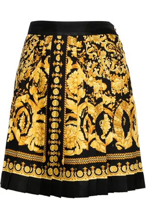 VERSACE Minigonna con stampa barocco