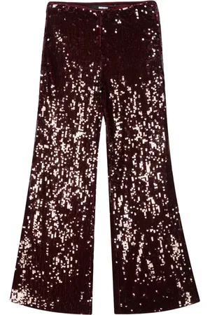 ROTATE Pantaloni a vita alta svasati