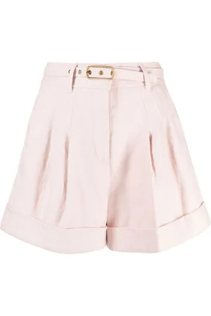 ZIMMERMANN Shorts Matchmaker in lino con cintura