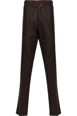 Kiton Pantaloni dritti con applicazione