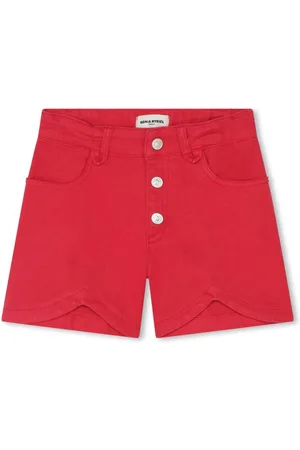 Sonia Rykiel Enfant Bermuda denim con placca logo