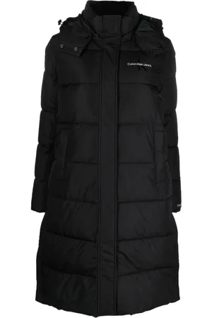 CALVIN KLEIN JEANS - Cappotto donna oversize doppiopetto - nero