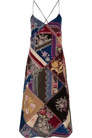 Ralph Lauren Abito midi con design patchwork