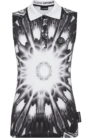 Philipp Plein Polo smanicato con stampa
