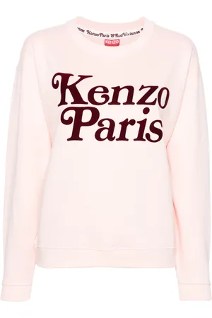 Kenzo Felpa Verdy con logo floccato