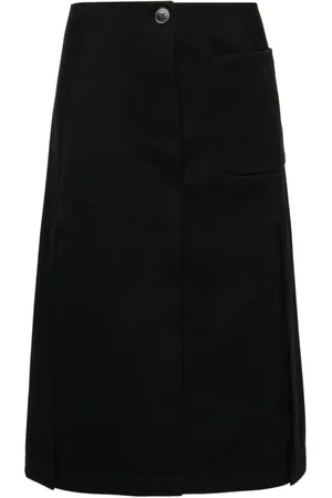 Lanvin Pleated tailored midi skirt