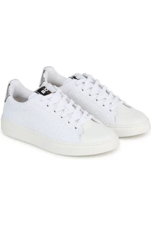 HUGO BOSS Monogram-jacquard panelled sneakers