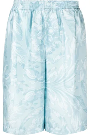 VERSACE Shorts con stampa barocca