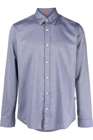 HUGO BOSS Camicia con motivo jacquard