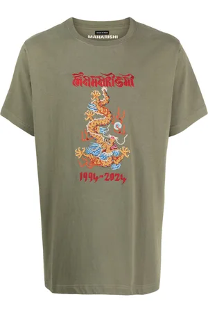 Maharishi Camicia con stampa in cotone biologico