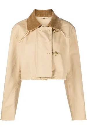 FAY Giacca crop con colletto a coste