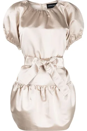 Cynthia Rowley Satin tulip minidress