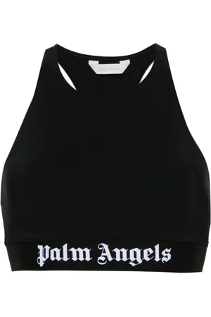 Palm Angels Top crop con applicazione