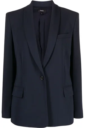 THEORY Blazer monopetto con revers a lancia