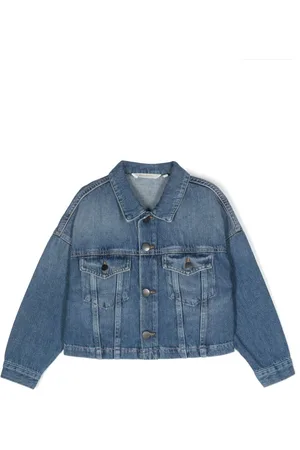 Palm Angels Giacca denim con applicazione